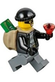 Police - City Bandit Male, Black Knit Cap, Backpack, Mask - cty0453