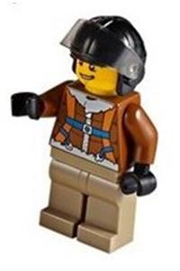 Arctic Helicopter Pilot Minifigure - cty0495