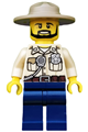 Swamp Police - Officer, Shirt, Dark Tan Hat, Black Beard - cty0517
