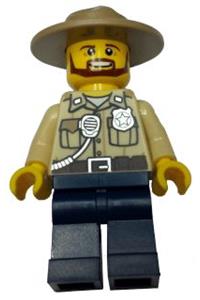 Swamp Police - Officer, Shirt, Dark Tan Hat, Brown Beard cty0517a