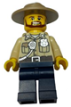 Swamp Police - Officer, Shirt, Dark Tan Hat, Brown Beard - cty0517a