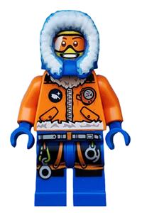 Arctic Explorer Female Minifigure - Female arctic explorer with snowshoes - cty0554