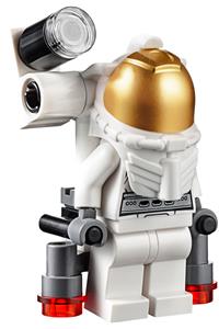 Astronaut Male Minifigure - Male astronaut with a side lamp - cty0561