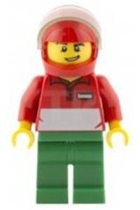 City Square Pizza Delivery Man - A pizza delivery man minifigure from the City Square theme - cty0573