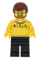 Lego Store Employee, Black Legs, Beard and Glasses - cty0578