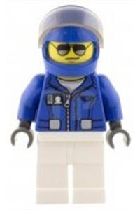 City Square Helicopter Pilot - Helicopter pilot minifigure from the City Square set - cty0581