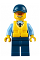 City police officer with a life preserver and orange sunglasses - cty0615
