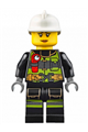 Fire - Reflective Stripes with Utility Belt and Flashlight, White Fire Helmet, Peach Lips - cty0627