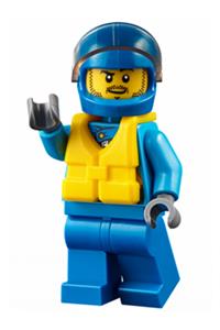 Race Boat Driver Minifigure - cty0646