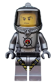 Male volcano explorer scientist wearing a heatsuit with sweat drops - cty0690