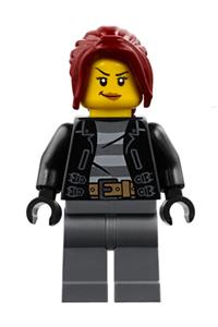 Police - City Bandit Crook Female, Dark Red Hair cty0781