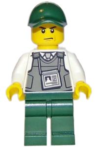 Armored Truck Driver Minifigure - Driver of the Mountain Police armored truck - cty0836