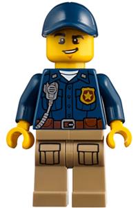 Police Officer Male Minifigure - Male mountain police officer - cty0855