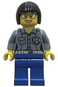 Coast Guard City - Female Station Manager, Short Black Hair with Glasses cty0861