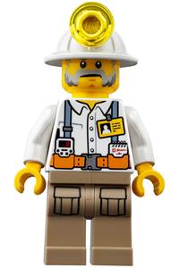 Miner Foreman Minifigure - Miner - Foreman - cty0876