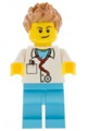 Doctor - Stethoscope, Medium Azure Legs, Medium Nougat Spiked Hair - cty0899