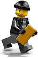 City police bandit crook with a black knit cap and black stubble - cty0930