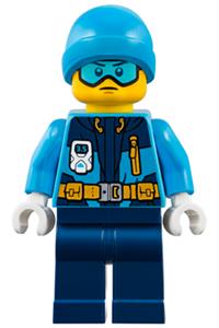 Arctic Explorer Female Minifigure - Female arctic explorer wearing a ski beanie hat - cty0931