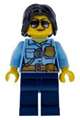 Police Officer, Female, Dark Blue Legs, Sunglasses - cty0936