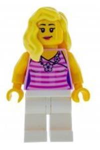 Sports Car Driver Minifigure - Female sports car driver - cty0943