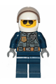 Police - City Pilot, Jacket with Dark Bluish Gray Vest, Dark Blue Legs, White Helmet, Sunglasses - cty1001