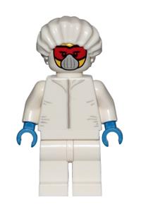 Drone Engineer - White Safety Jumpsuit, Red Goggles and White Mask cty1029