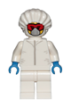 Drone engineer in a white safety jumpsuit, red goggles, and a white mask - cty1029