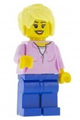 Toy Store Owner - Bright Pink Female Top, Blue Legs - cty1047