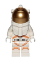 Astronaut - Male, White Spacesuit with Orange Lines, Smirk, Cheek Lines, Black and Dark Tan Eyebrows - cty1055