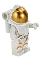 Astronaut - Female, White Spacesuit with Orange Lines, Closed Mouth Smile - cty1064