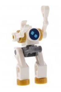 City Space Robot Minifigure - A standing city space robot with medium azure eyes - cty1071