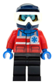 Ski Patrol Member - Female, Dark Blue Helmet - cty1079
