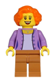 Mom with orange hair wearing a medium lavender jacket and medium nougat legs - cty1216