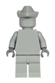 Minifigure with a light bluish gray Forestmen's hat and dark bluish gray hands - cty1218