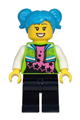 Poppy Starr - Lime Jacket, Black Legs, Dark Azure Hair - cty1219