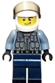 Police Officer - Sand Blue Police Jacket, Dark Blue Legs, White Helmet - cty1285