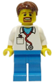 Doctor - Stethoscope, Dark Azure Legs, Reddish Brown Hair, Beard - cty1289