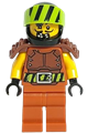 Stuntz Driver, Black Helmet, Body Armor, Dark Orange Legs - cty1318