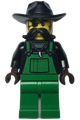 Crook Snake Rattler wearing green overalls - cty1367