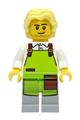 Cyclist - Male, White Shirt, Lime Apron, Bright Light Yellow Hair - cty1494