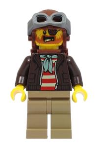 Chuck D. Goldberg Minifigure - Chuck D. Goldberg stunt driver - cty1499