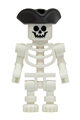 Stuntz Skeleton - Black Pirate Triangle Hat - cty1501