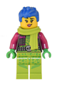 Raze with blue hair wearing a lime scarf - cty1506