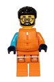 Arctic Explorer - Male, Shoulder Bag, Glasses, Black Hair, Orange Life Jacket - cty1607
