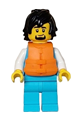 Arctic Explorer - Male, Stethoscope, Medium Azure Legs, Black Hair, Orange Life Jacket - cty1608