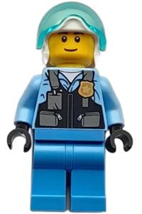Police Officer Minifigure - Lukas Looping is a police officer and a jet pilot - cty1618