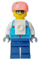 Rock Climber - Male, Dark Azure Jacket, Dark Blue Legs, Coral Sports Helmet, Sunglasses - cty1635