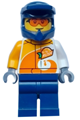 Quad Driver - Male, \ViTA RUSH\ Uniform, Dark Blue Legs, Dark Blue Helmet, Orange Safety Glasses - cty1665