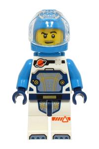Astronaut - Male, White Spacesuit with Dark Azure Arms, Dark Azure Helmet, Dark Azure Backpack, Stubble cty1729