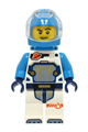 Astronaut - Male, White Spacesuit with Dark Azure Arms, Dark Azure Helmet, Dark Azure Backpack, Stubble - cty1729